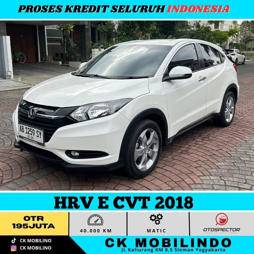 HRV E CVT 2018 PUTIH PEMAKAIAN 2019