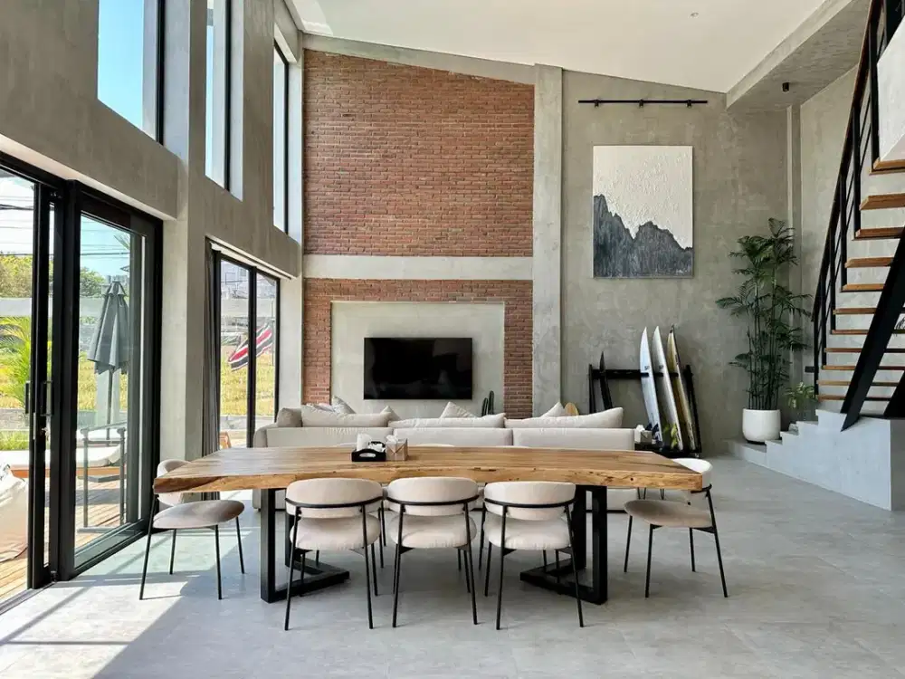 [33 YEARS LEASEHOLD] Luxury Loft Villa Near The Beach – Stunning Rice Field View & Full Service Included