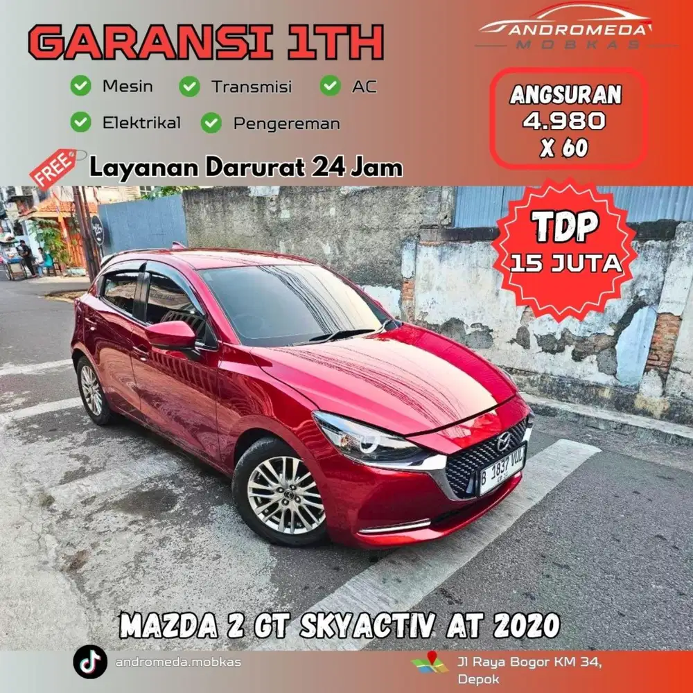 MAZDA 2 GT SKYACTIVE MATIC 2020 KONDISI ISTIMEWA | PAJAK SUPER PANJANG