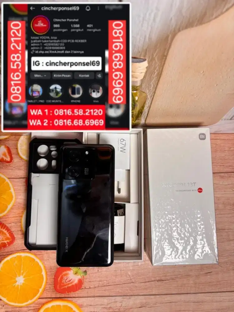 Jual hp likenew Xiaomi 13T 12/256 5g istimewa fullset original