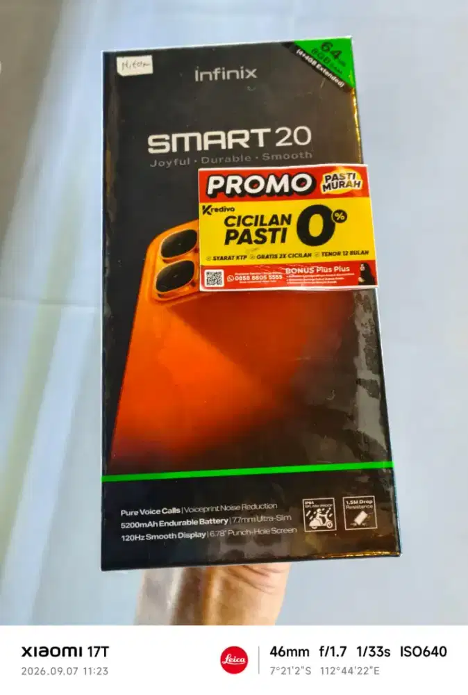 INFINIX SMART 20 4/128gb CICILAN 200AN TANPA DP