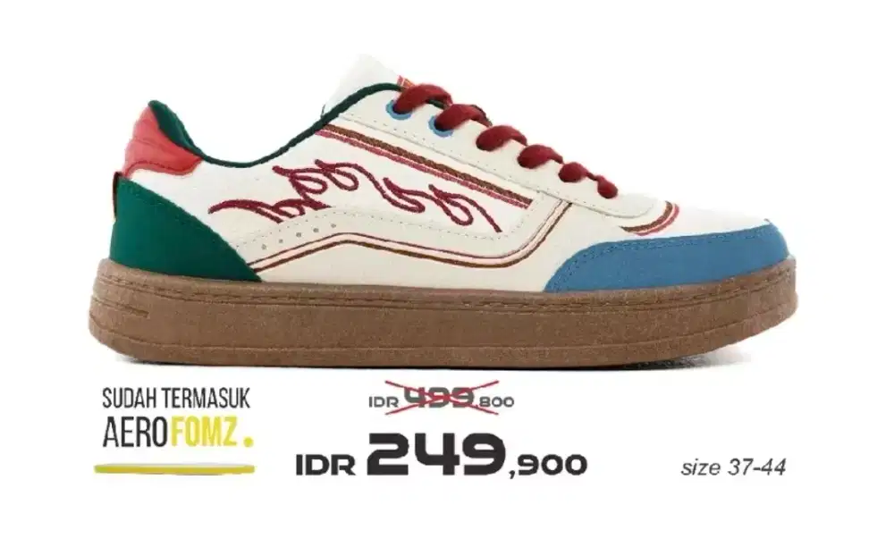 Aerostreet X Hot Wheels 39 Coklat Gum Natural Hijau Tua
