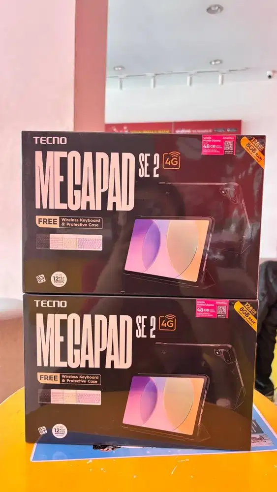 Tecno megapad se 2 4/128GB garansi resmi
