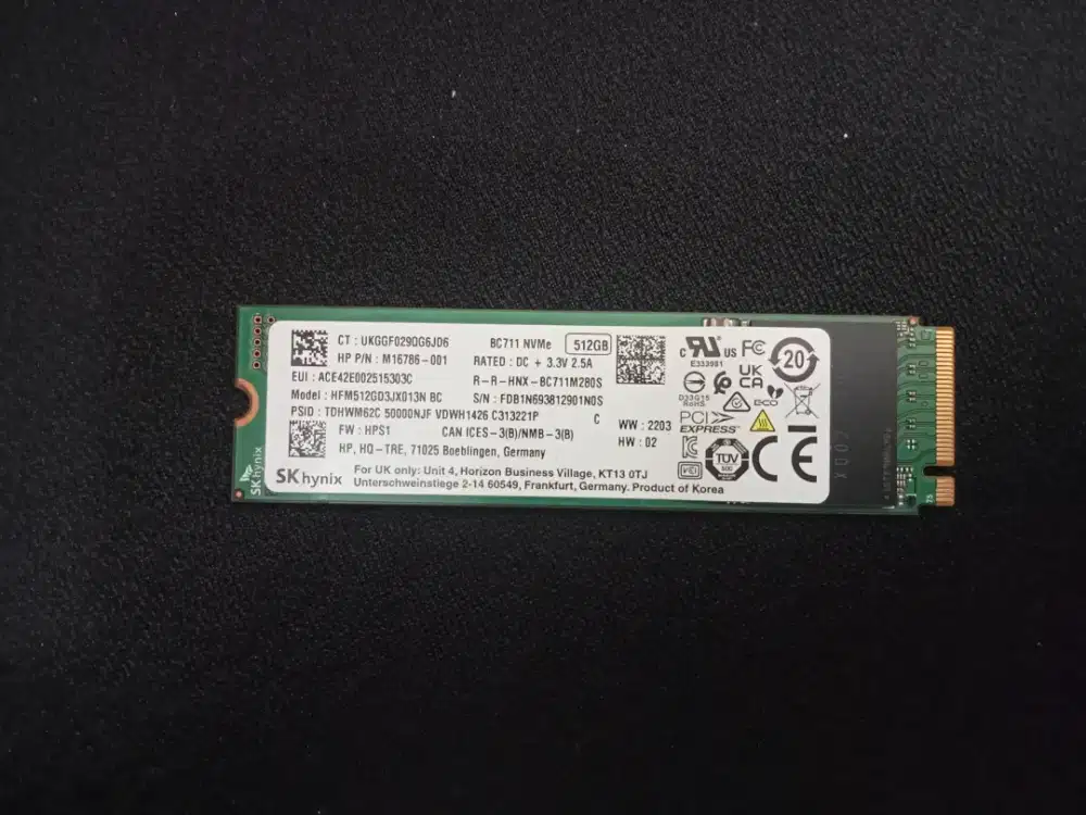 SSD NVME 512 GB