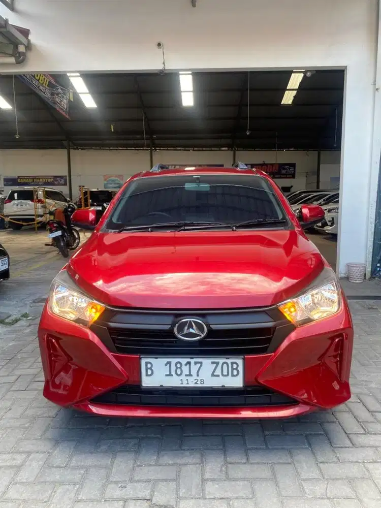 Ayla 1.0 X 2023 Matic Merah Istimewa Bebas laka banjir Original Murah