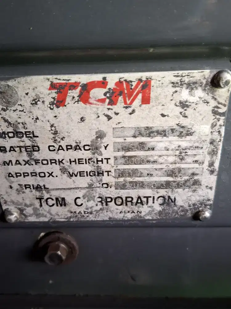 Forklift TCM Inoma 2.5 Ton 2021