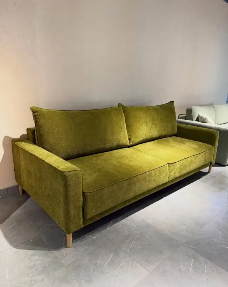 Sofa 3 dudukan hijau
