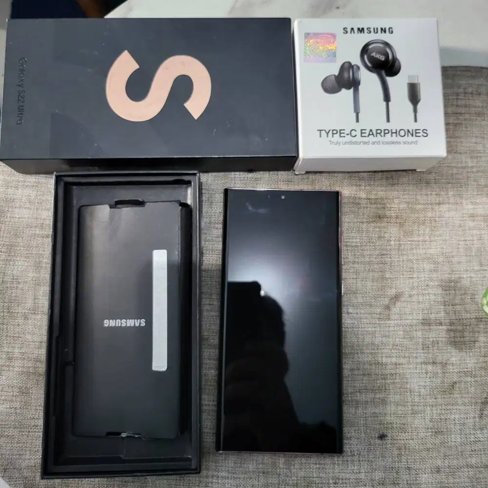 Samsung Galaxy S22 Ultra 12/512GB Burgundy - Resmi SEIN Mulus Like New