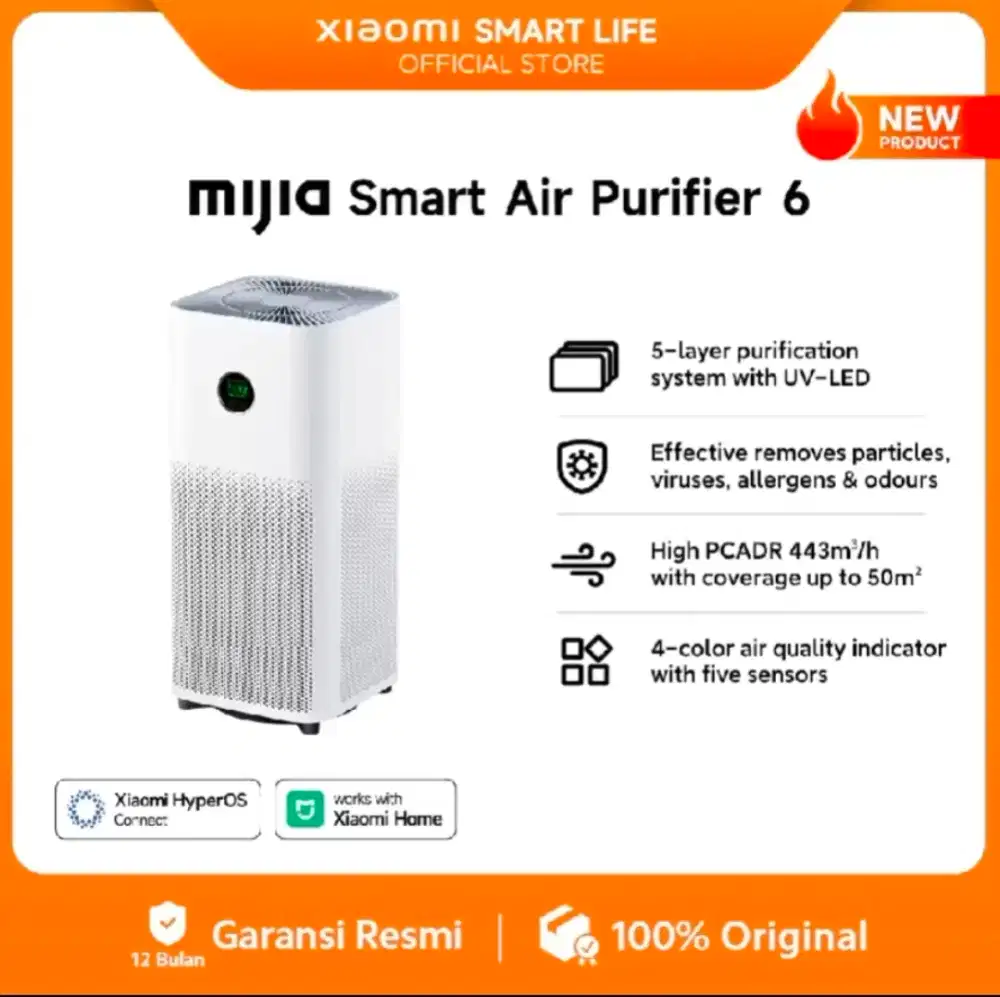 PURIFIER 6 Xiaomi Free Ongkir & Free Tumbler