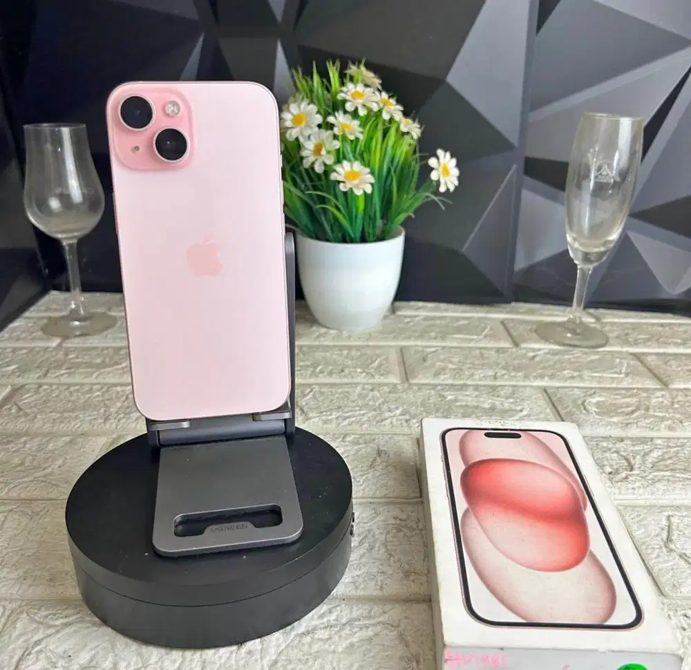 iPhone 15 128GB Garansi Resmi iBox Battery Health 91% Ada Dent