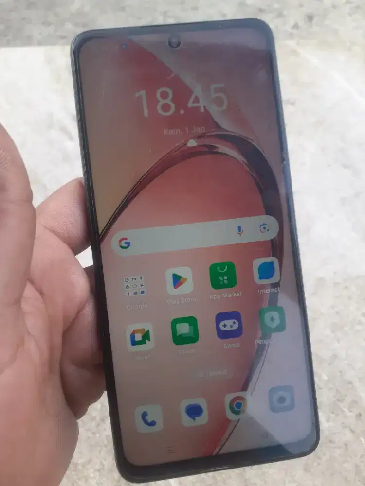 DIJUAL OPPO A3X 4+4/64GB UNGU MULUS NORMAL ORI 100%