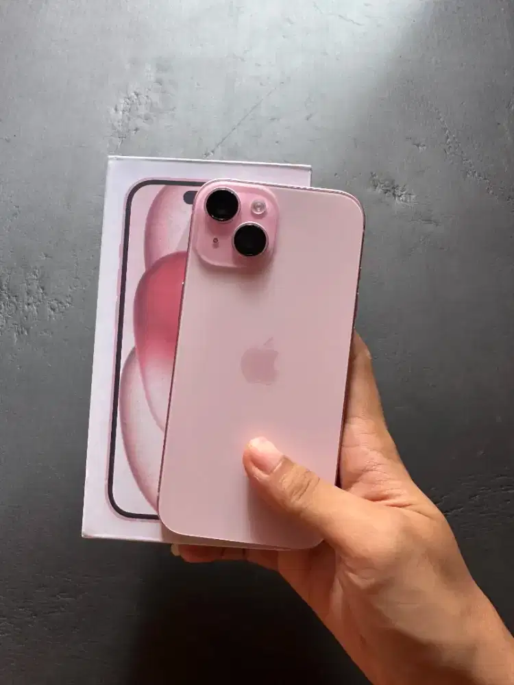 iPhone 15 128Gb Pink Like New All Operator, Fullset Mulus Nominus
