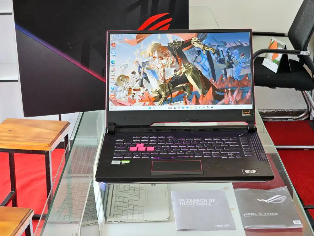 ASUS ROG G512LI intel Core i7 Gen 10 Ram 8 GB SSD 512 GB Nvidia GTX 16