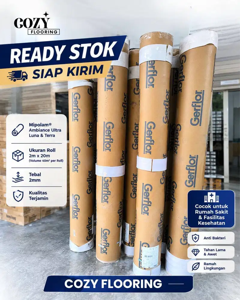Vinyl Roll Mipolam Ambiance Ultra Luna & Terra / Vinyl umah Sakit 2mm