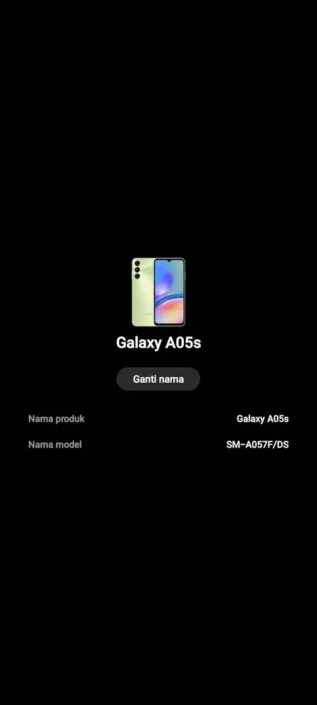 SAMSUNG A05S LENGKAP