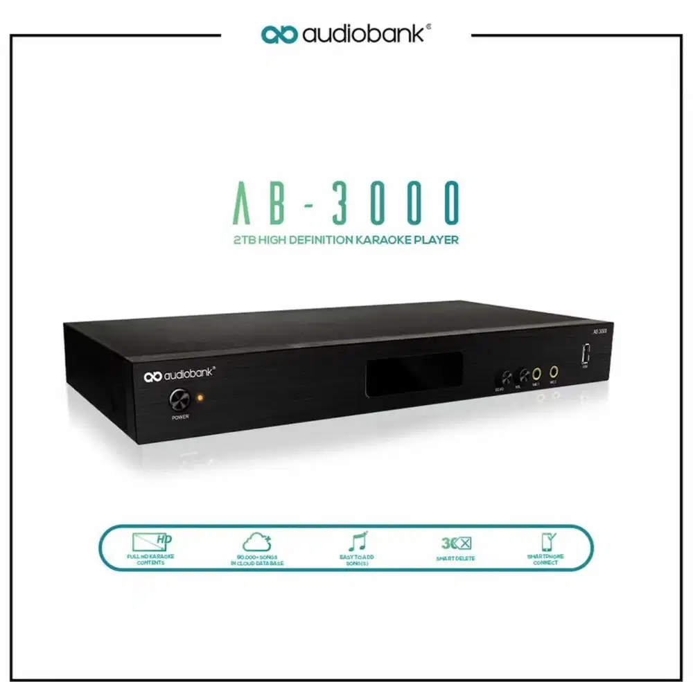 Mesin Karaoke Player AudioBank AB-3000 (+ wireless Keyboard + Mouse)