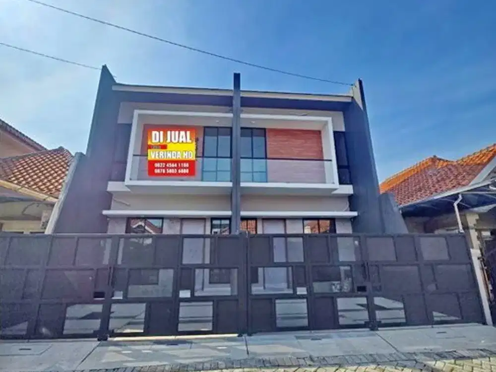 RUMAH BARU GRESS 2 LANTAI PERUMAHAN ELITE WISMA MUKTI, KLAMPIS TENGAH KOTA SURABAYA