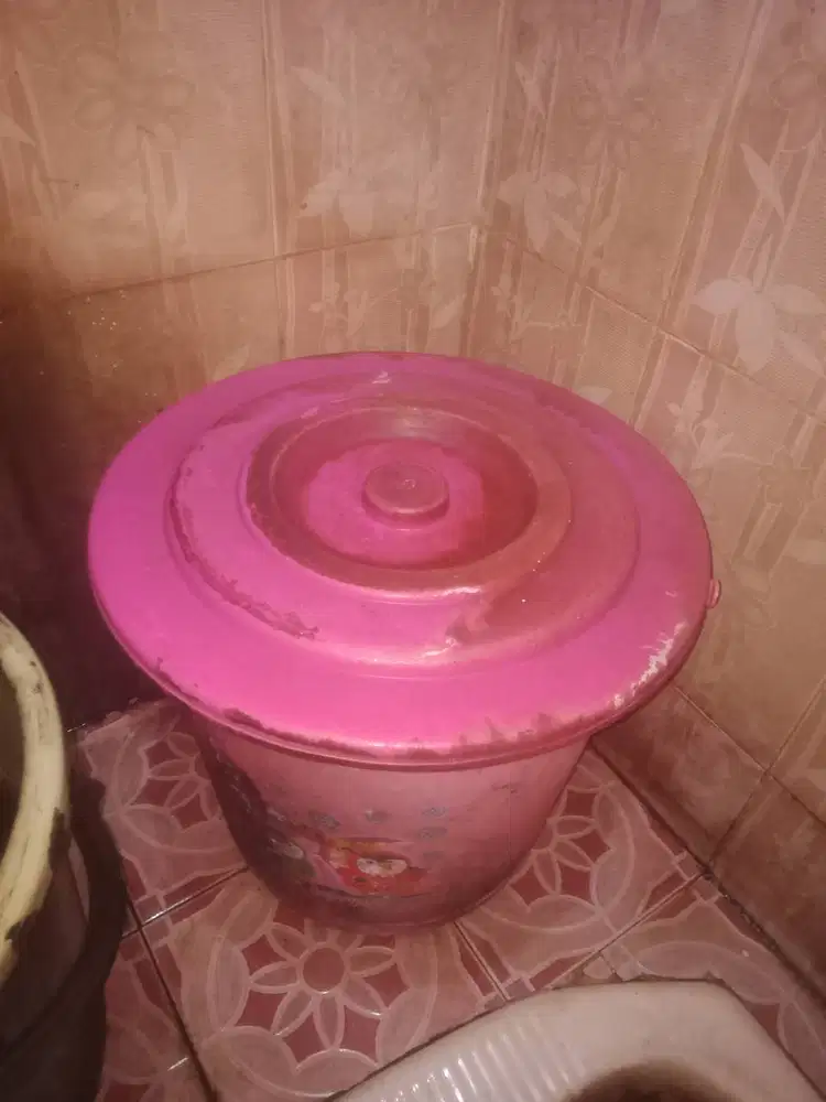 Ember plastik pink besar