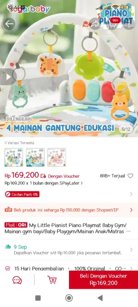 Prelove mainan bayi