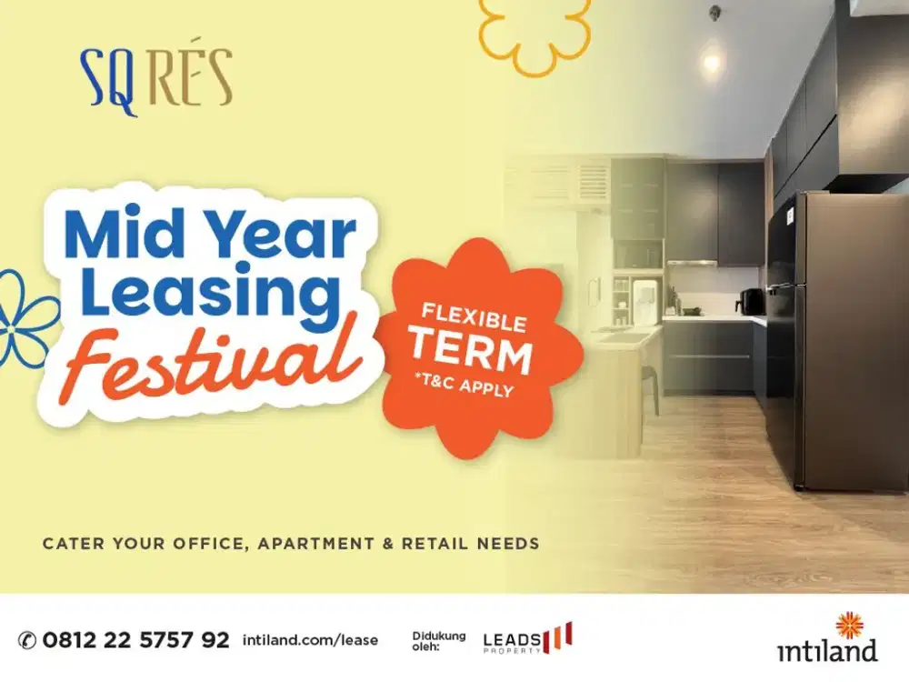 SQ Rés TB Simatupang 1BR for Rent | Brand New | Fully Furnished | Rp15Juta/Month