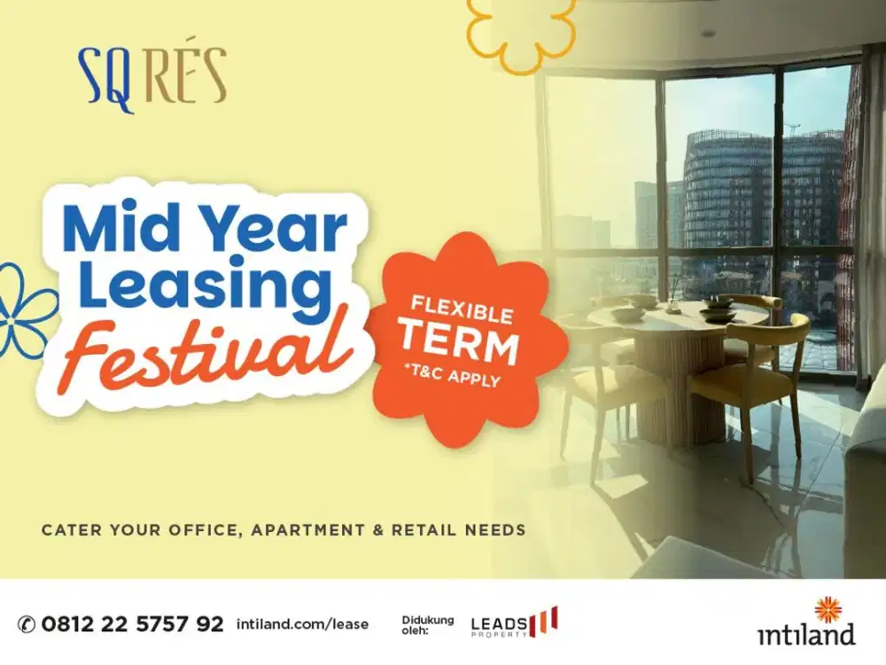 SQ Rés TB Simatupang 2BR for Rent | Brand New | Fully Furnished | Rp25Juta/Month