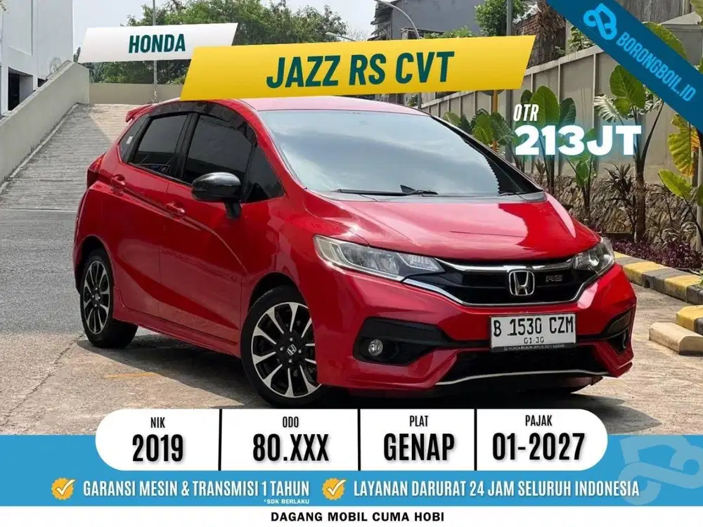 TERMURAH!!JAZZ RS CVT CKD 2019 SIAP PAKAI