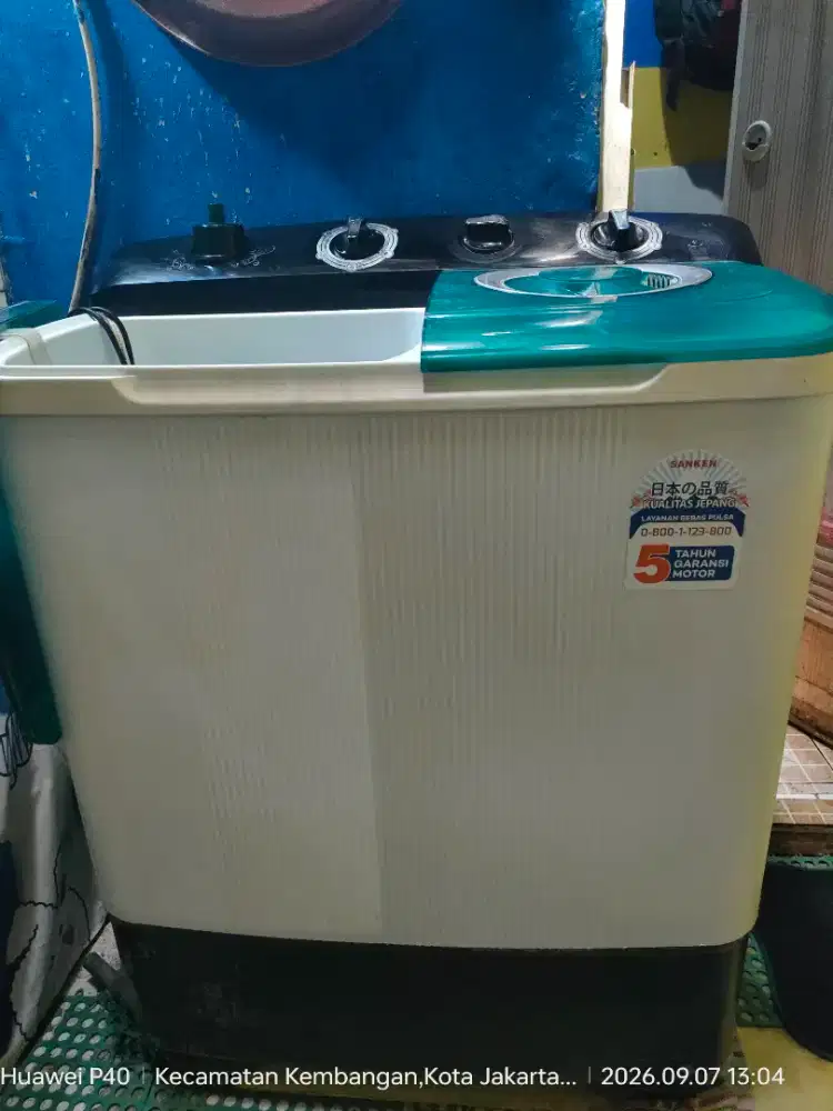 Mesin cuci 2 tabung merk sanken
