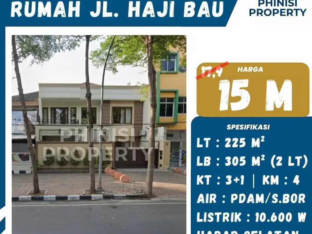 DIJUAL Rumah besar di Jalan Haji Bau