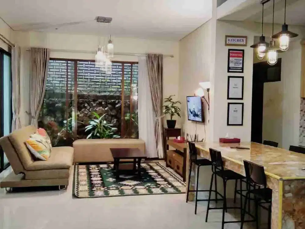Disewakan Rumah villa Dago full furnish Dengan rooftop view pegunungan