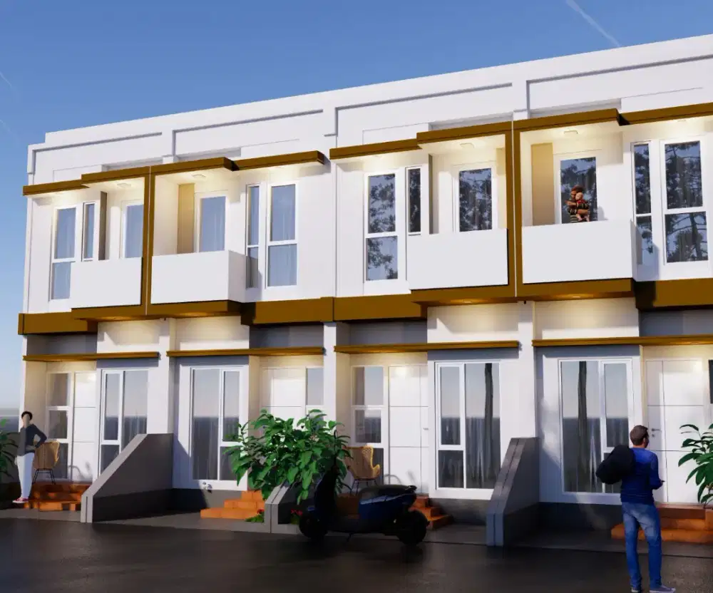Rumah Baru Cantik 2 Lantai Dgn 2 K. Tidur  Design Modern Minimalis