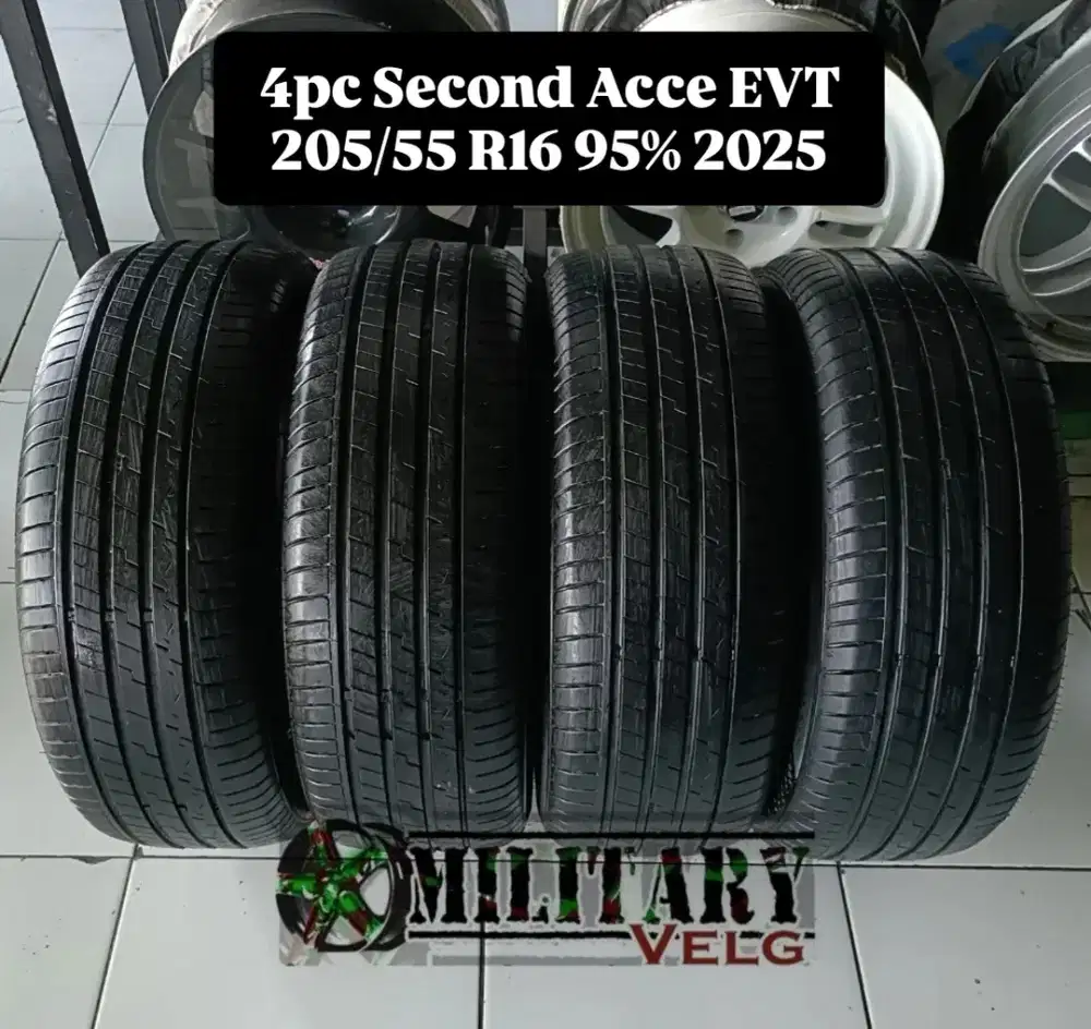 4pc Accelera EVT 205/55 R16 95% 2025