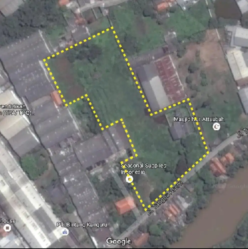Tanah Dijual Gudang Pabrik dekat Bandara Soeta