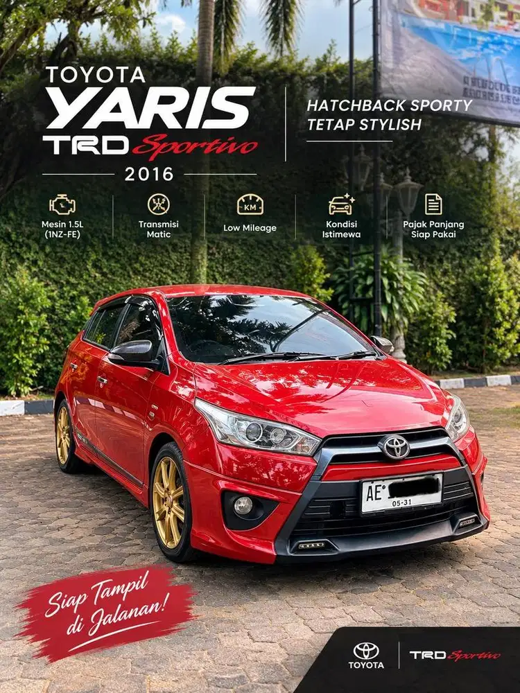 YARIS TRD SPORTIVO 2016 KONDISI ISTIMEWA