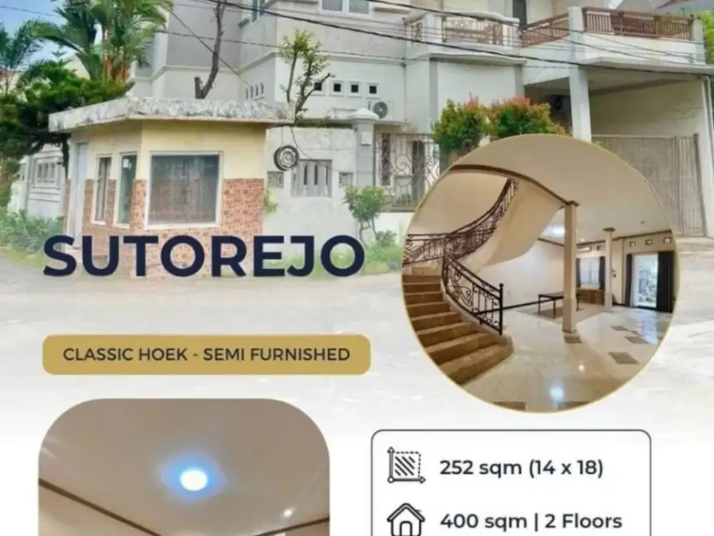 Rumah Classic Hoek Siap Huni Di Sutorejo Dekat Unair Mulyosari GM