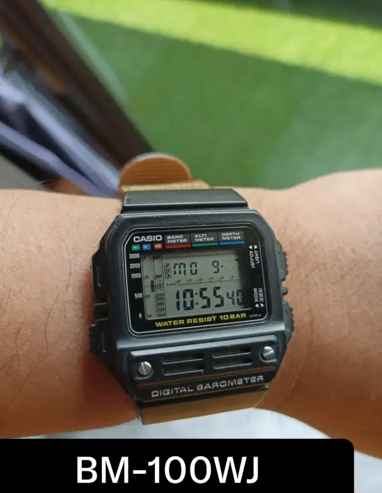 jam tangan casio bm-100wj barometer