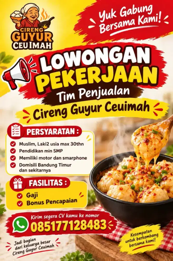 Lowongan kerja tim penjualan