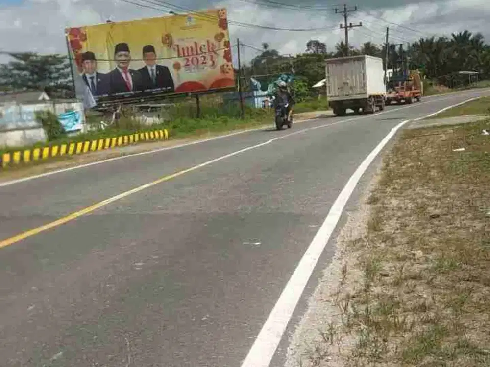 Jual Tanah pinggir jalan provinsi lokasi di pangkal pinang sungai liat Bangka