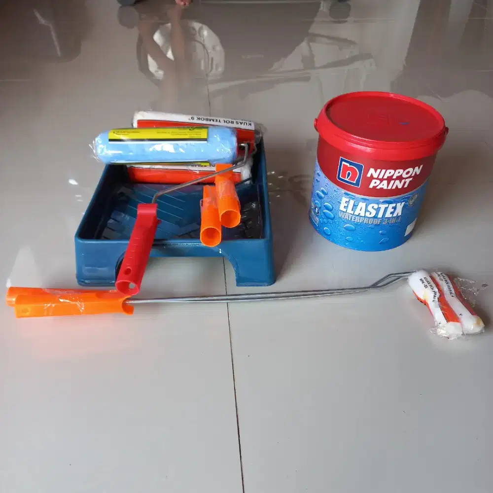 Cat Elastex Water Proof 3 in 1 / Paket Cat Tembok
