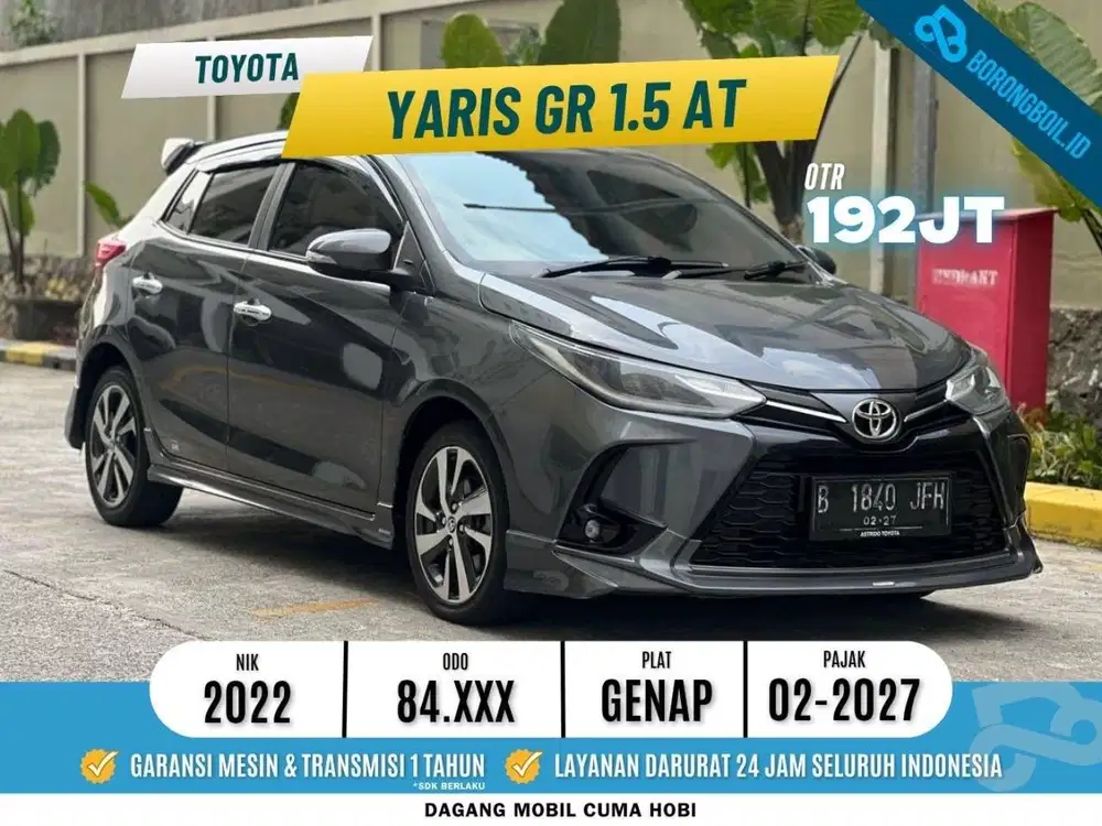 TERMURAH!!YARIS GR AT 2022 SIAP PAKAI