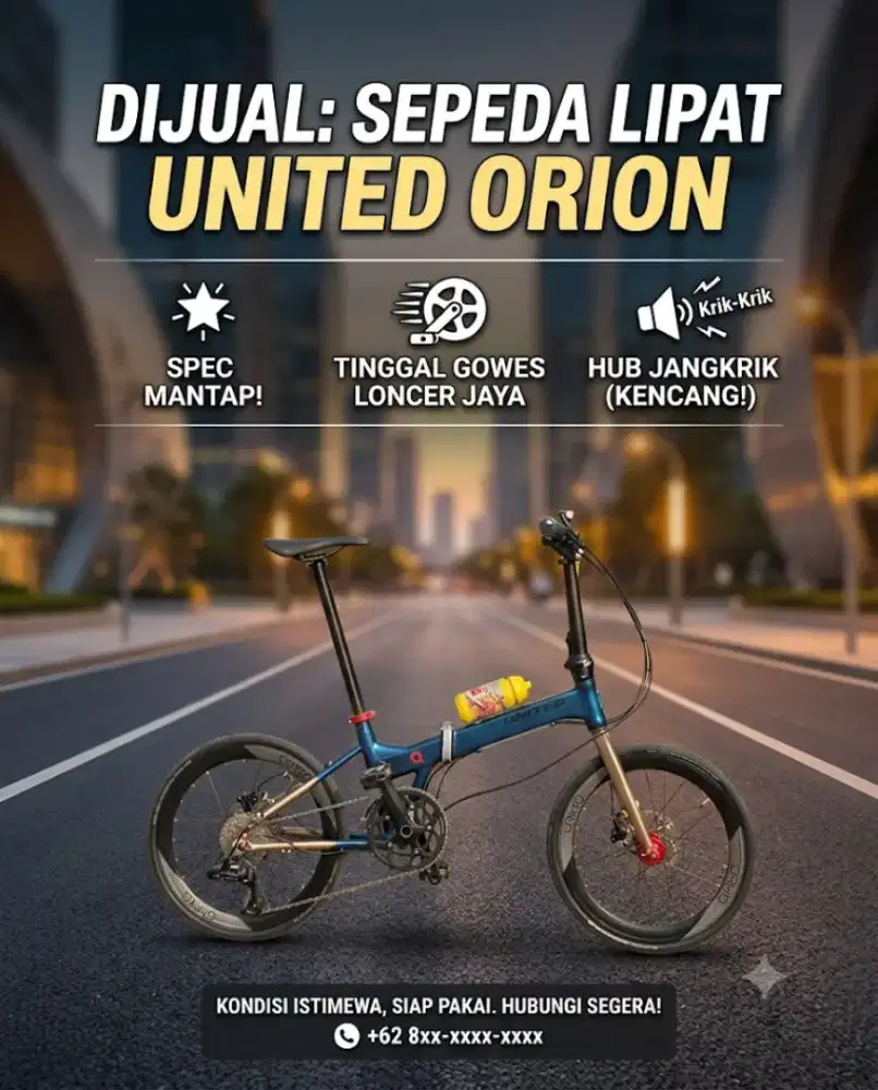 JUAL UNITED ORION MANTAP!! HARGA MIRING