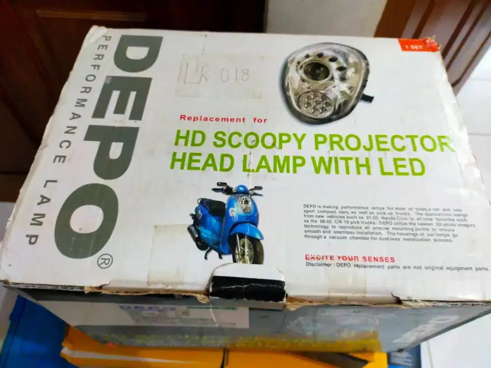 Headlamp lampu depan scoopy
