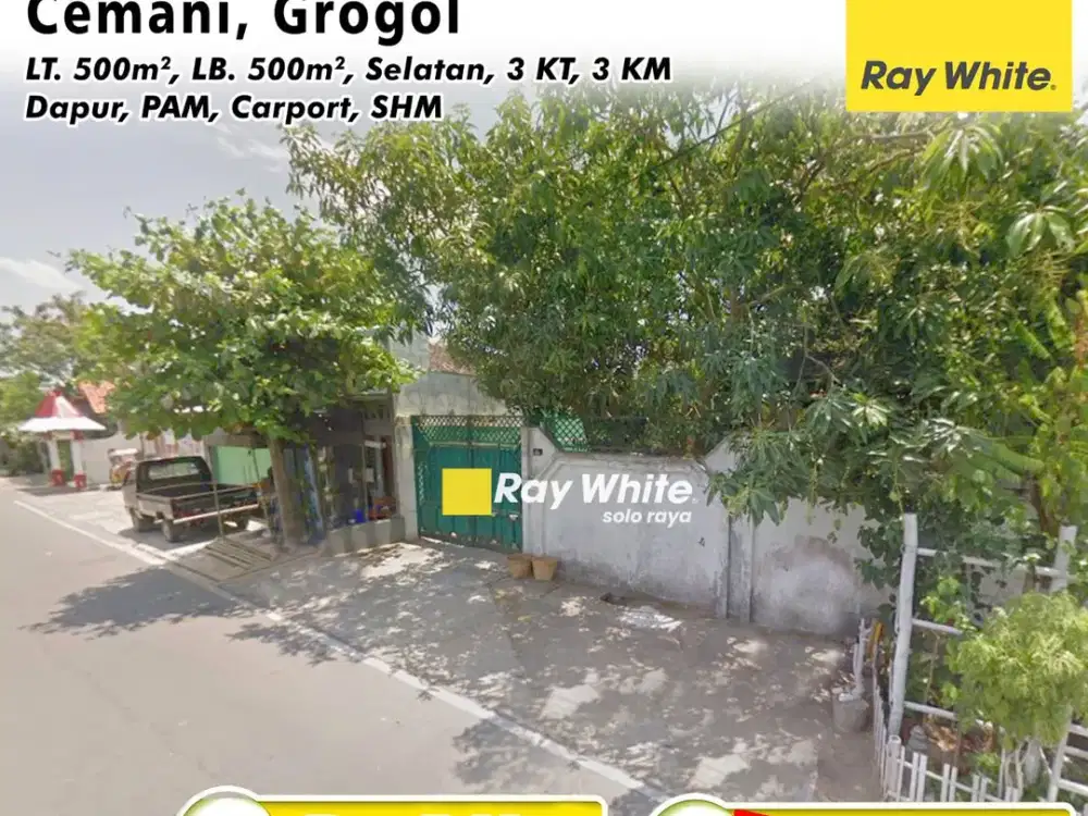 Dijual Rumah Luas 500m Halaman Luas Di Cemani Grogol Akses Jalan Lebar