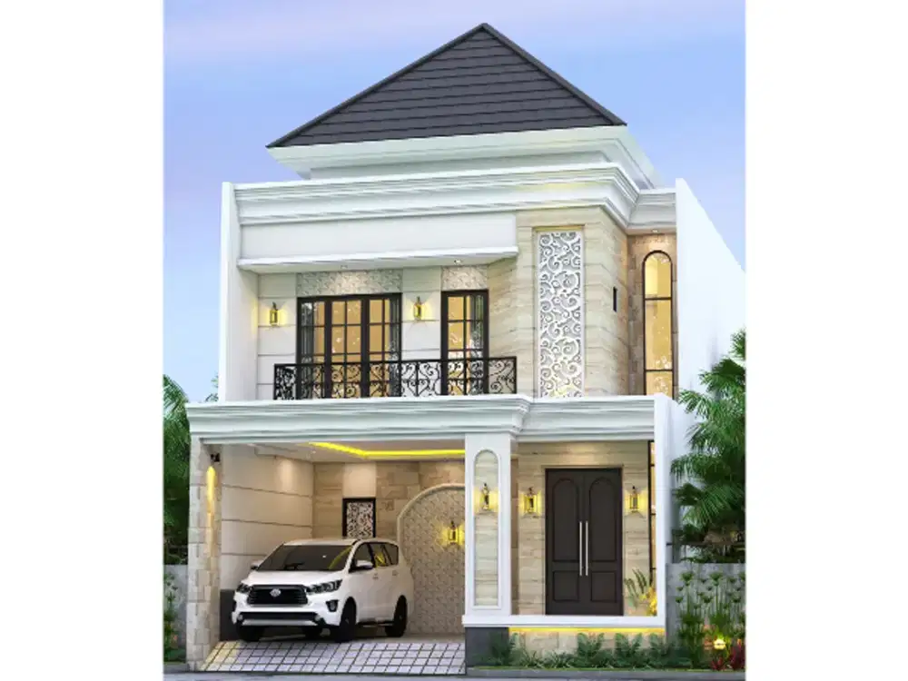 Rumah Babatan Pantai Surabaya 2 Lantai Hadap Utara