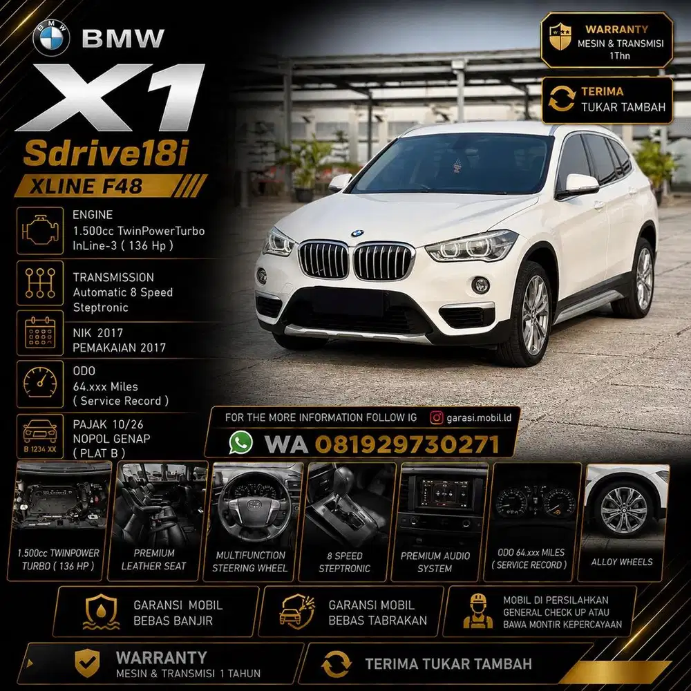 BMW X1 Sdrive18i Xline F48 2017