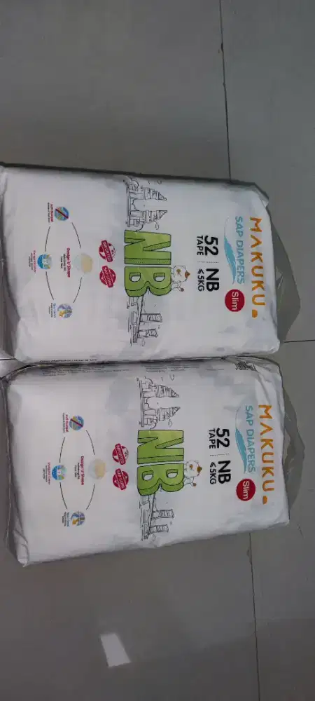 Makuku SAP diapers slim luxury pants ukusan NB (new born)