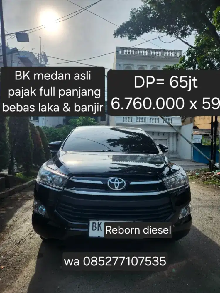 Innova Reborn diesel G manual 2017 pemakaian 2018 Hitam