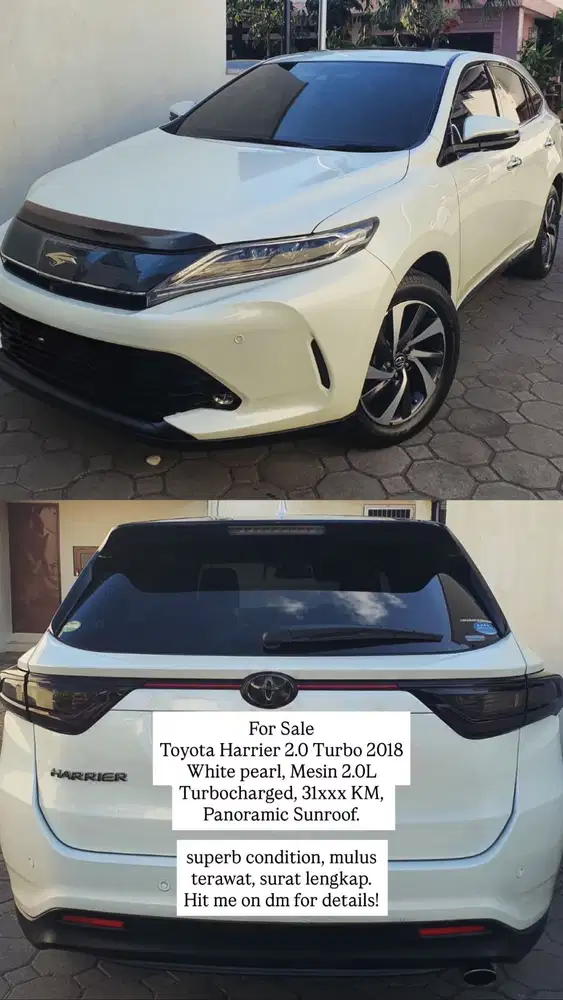 Toyota Harrier 2.0 Turbo 2018–Superb condition, low km.