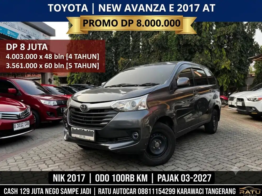 DP 8 JT AVANZA E AT 2017 GREY FULL UPGRADE