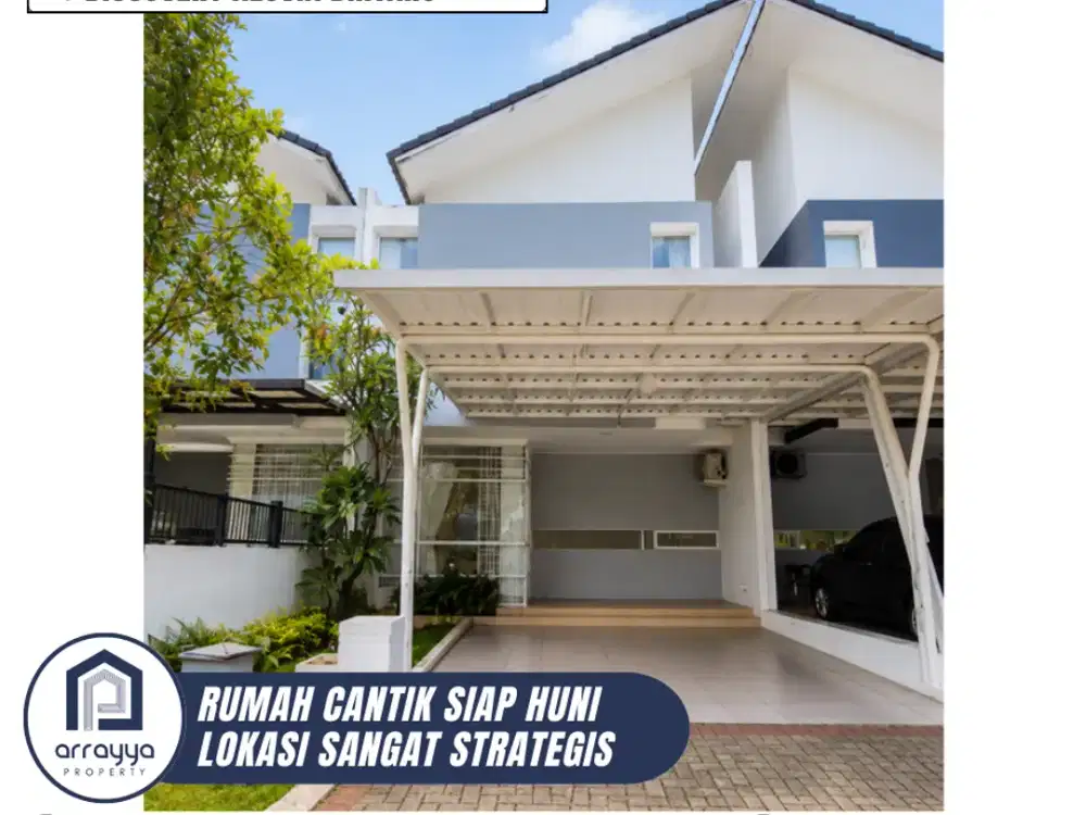DIJUAL RUMAH CANTIK FULL FURNISH SIAP HUNI DI DISCOVERY ALUVIA BINTARO (DM78)