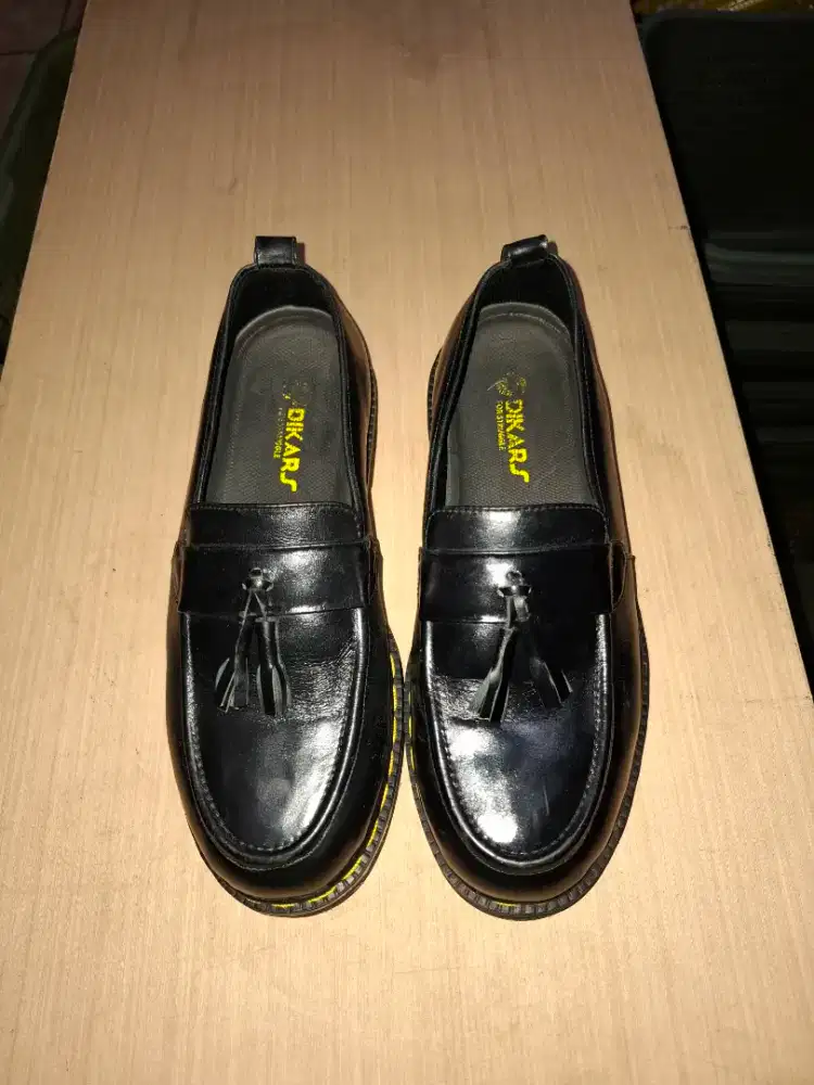 DIKARS- Ciro Black Slip On Loafer Formal Pria Kulit Asli